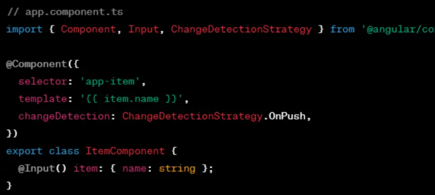 OnPush Change Detection Strategy