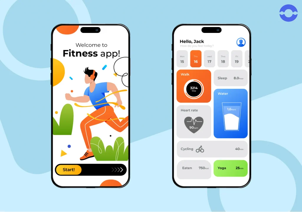 Fitness App Screen Overview